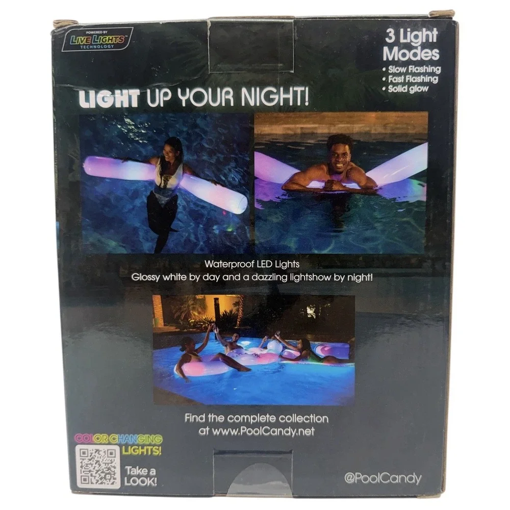 PoolCandy Illuminated LED Super Pool Noodle 72